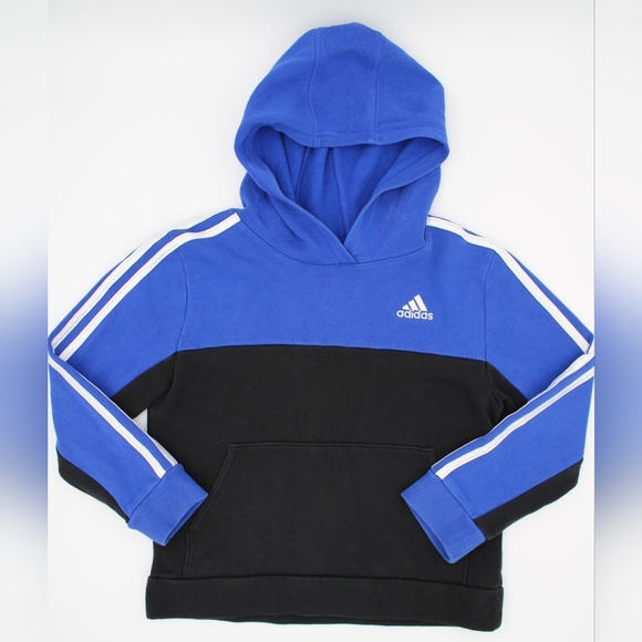 adidas Other - Adidas Boys Youth M (10/12) Pullover Hoodie Black Blue White